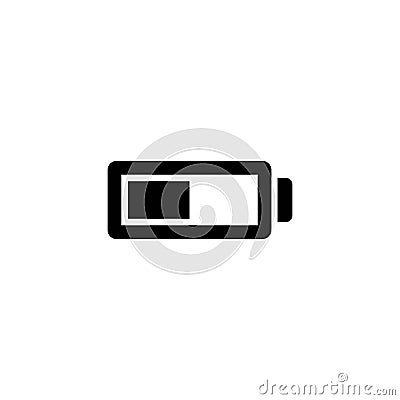 Battery vector icon Vector Illustration